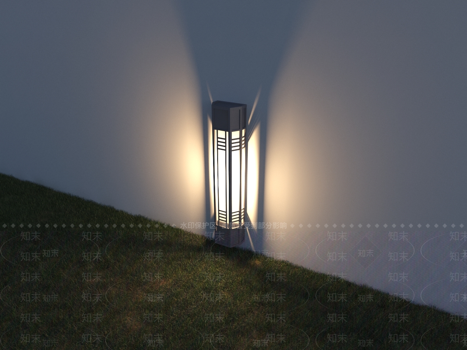 现代户外灯3D模型下载【ID:1138889547】