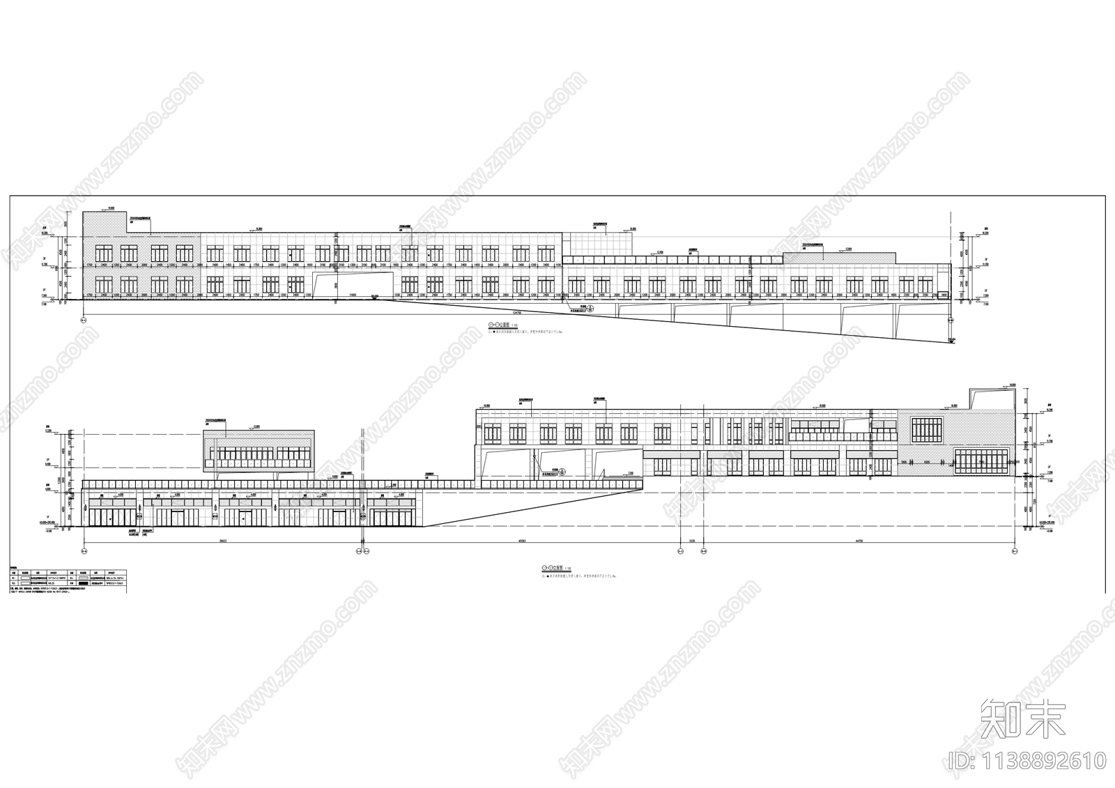 师范大学学生公寓建筑cad施工图下载【ID:1138892610】