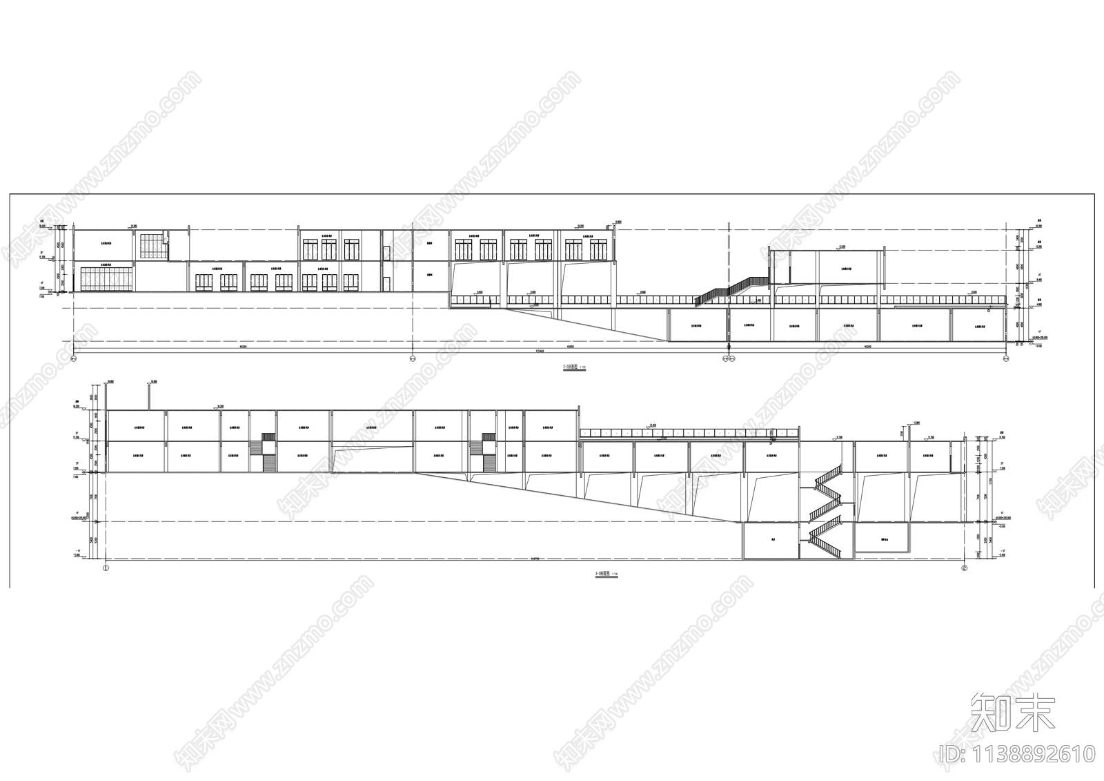 师范大学学生公寓建筑cad施工图下载【ID:1138892610】