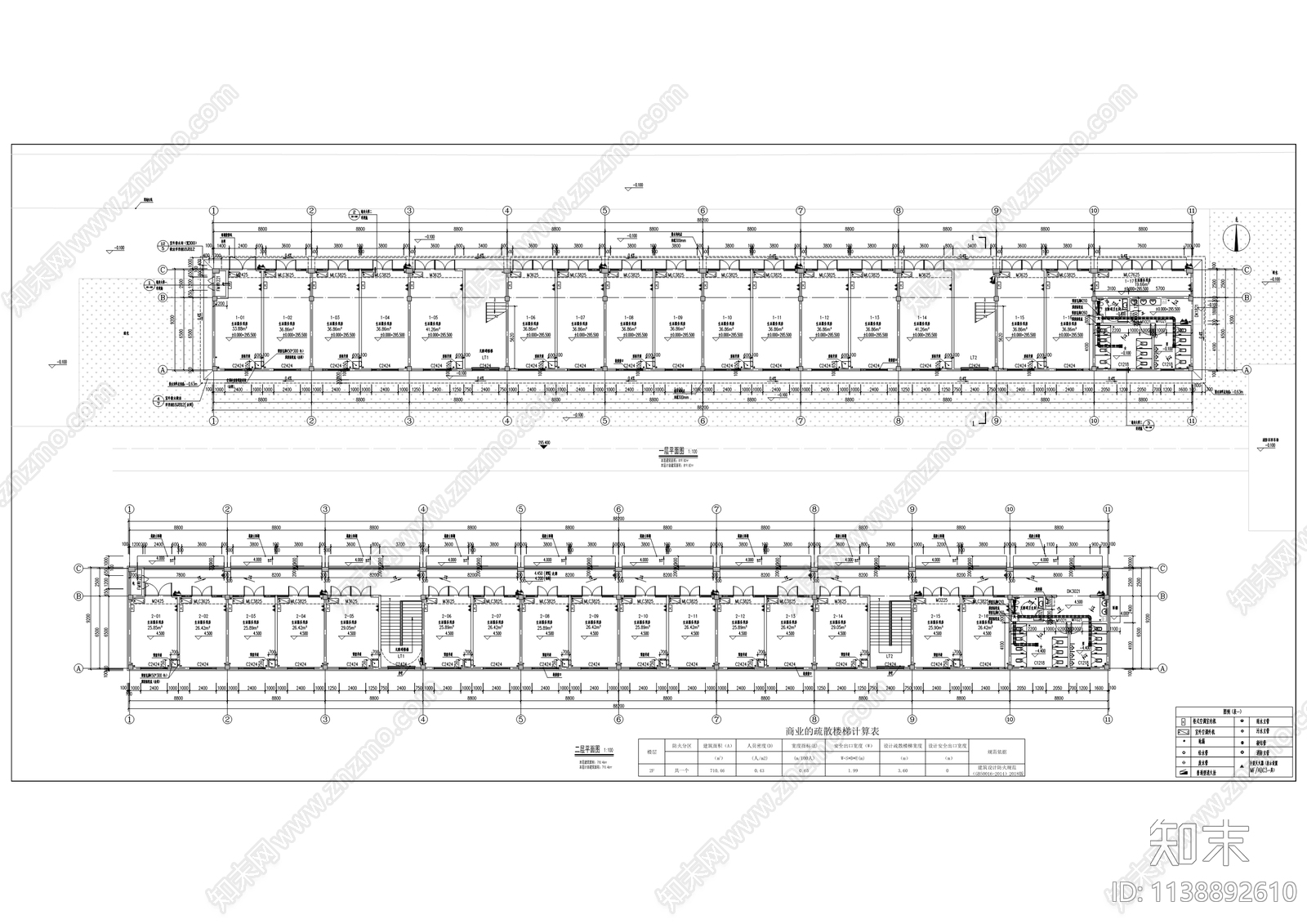 师范大学学生公寓建筑cad施工图下载【ID:1138892610】