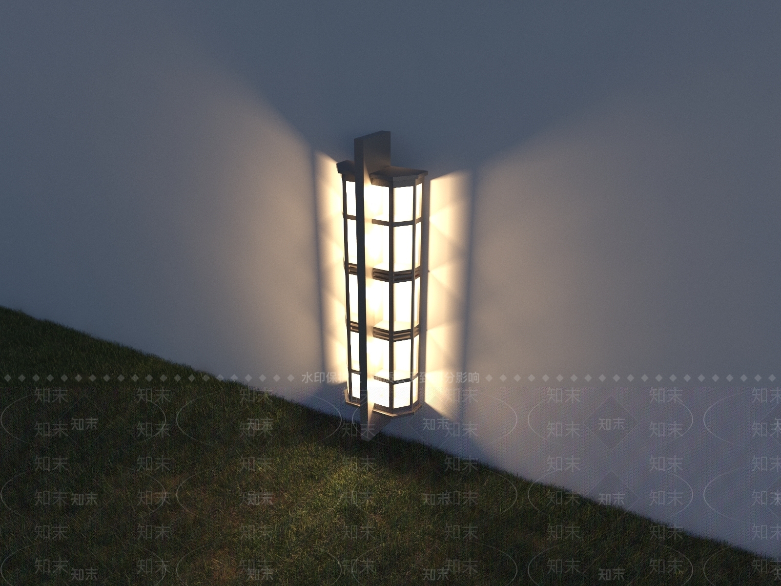 现代户外灯3D模型下载【ID:1138893555】
