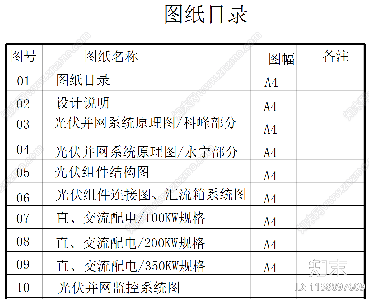 1点6MWp光伏并网发电项目系统施工图下载【ID:1138897609】