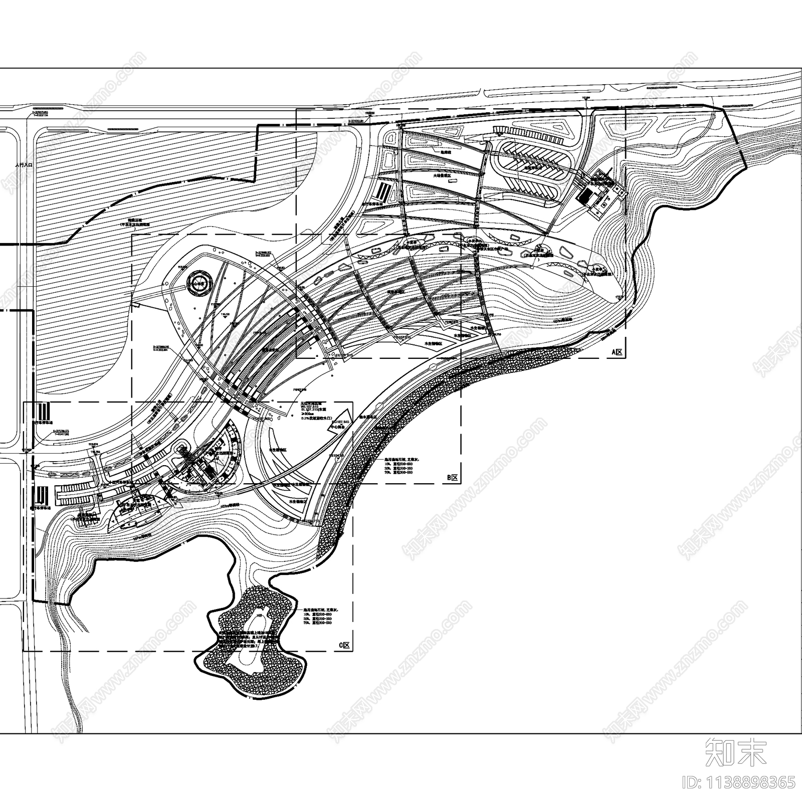 绿城千岛湖公园滨水湿地景观全套施工图下载【ID:1138898365】