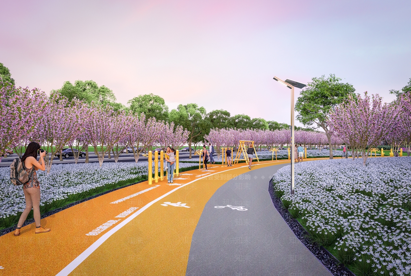 现代口袋公园SU模型下载【ID:1138898507】