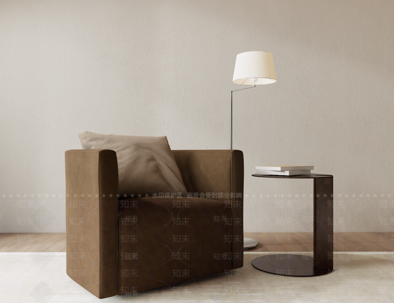 现代简约沙发椅SU模型下载【ID:1138906709】