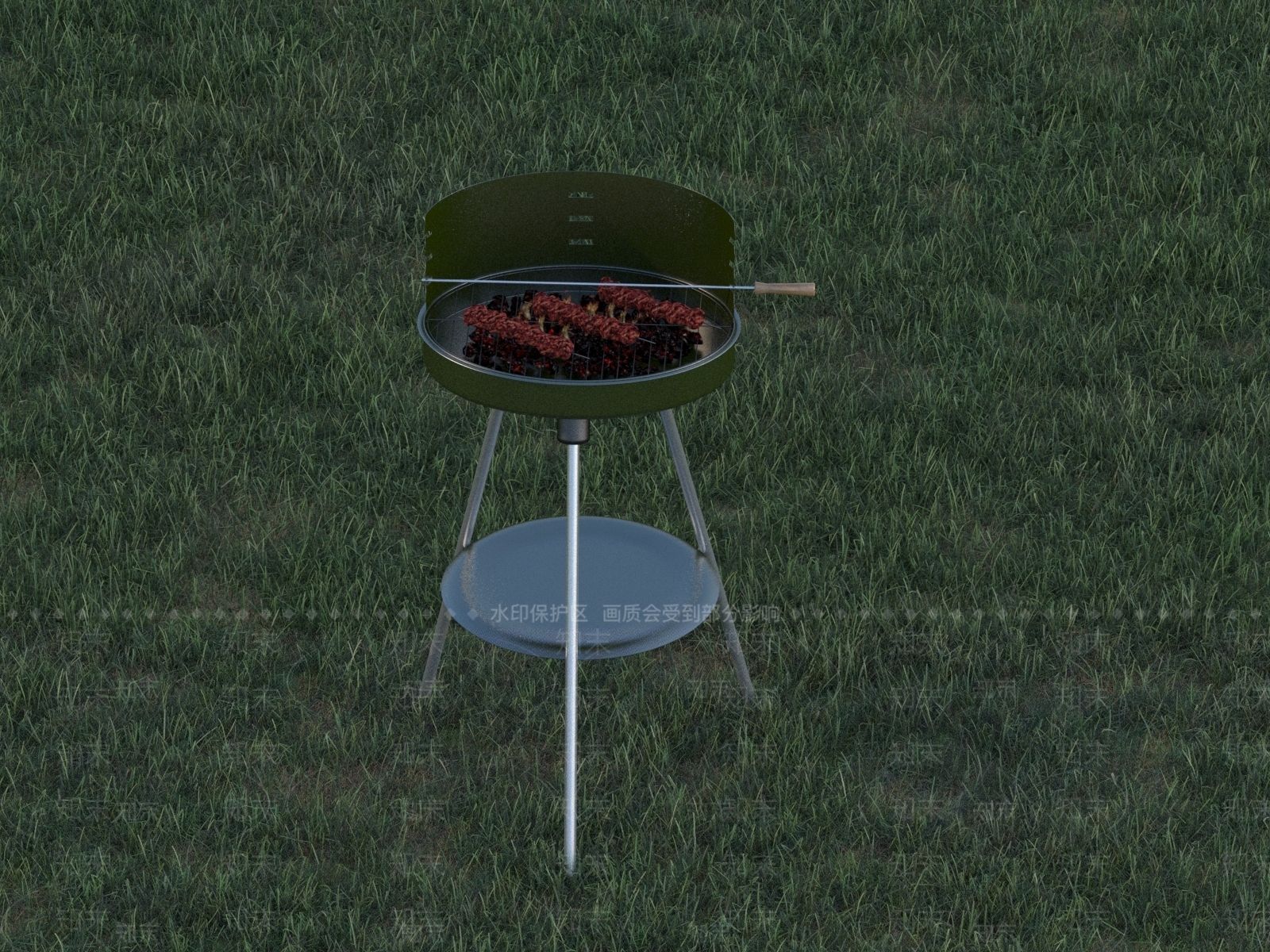 烧烤架3D模型下载【ID:1138916730】