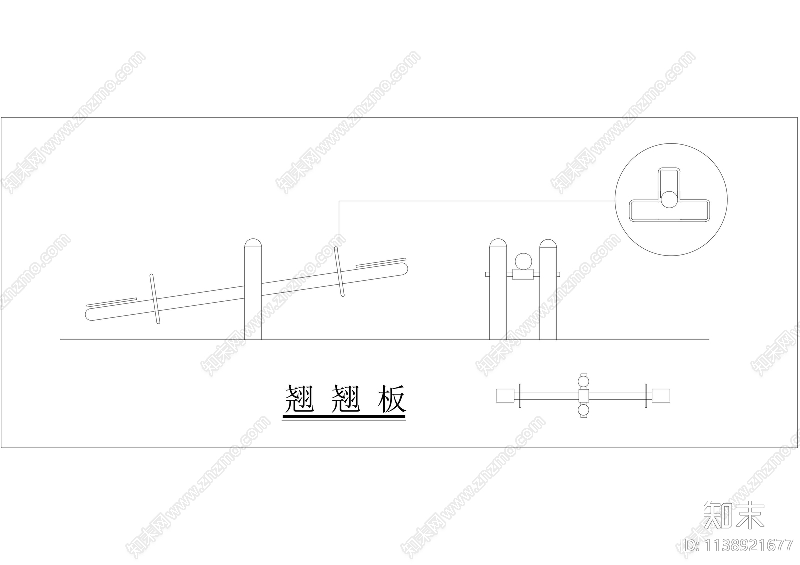健身器材cad施工图下载【ID:1138921677】