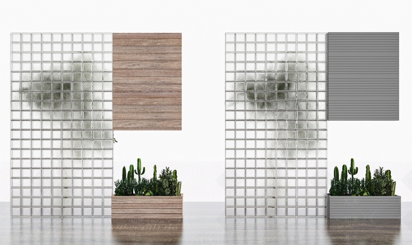 现代玄关隔断玻璃3D模型下载【ID:1138922865】