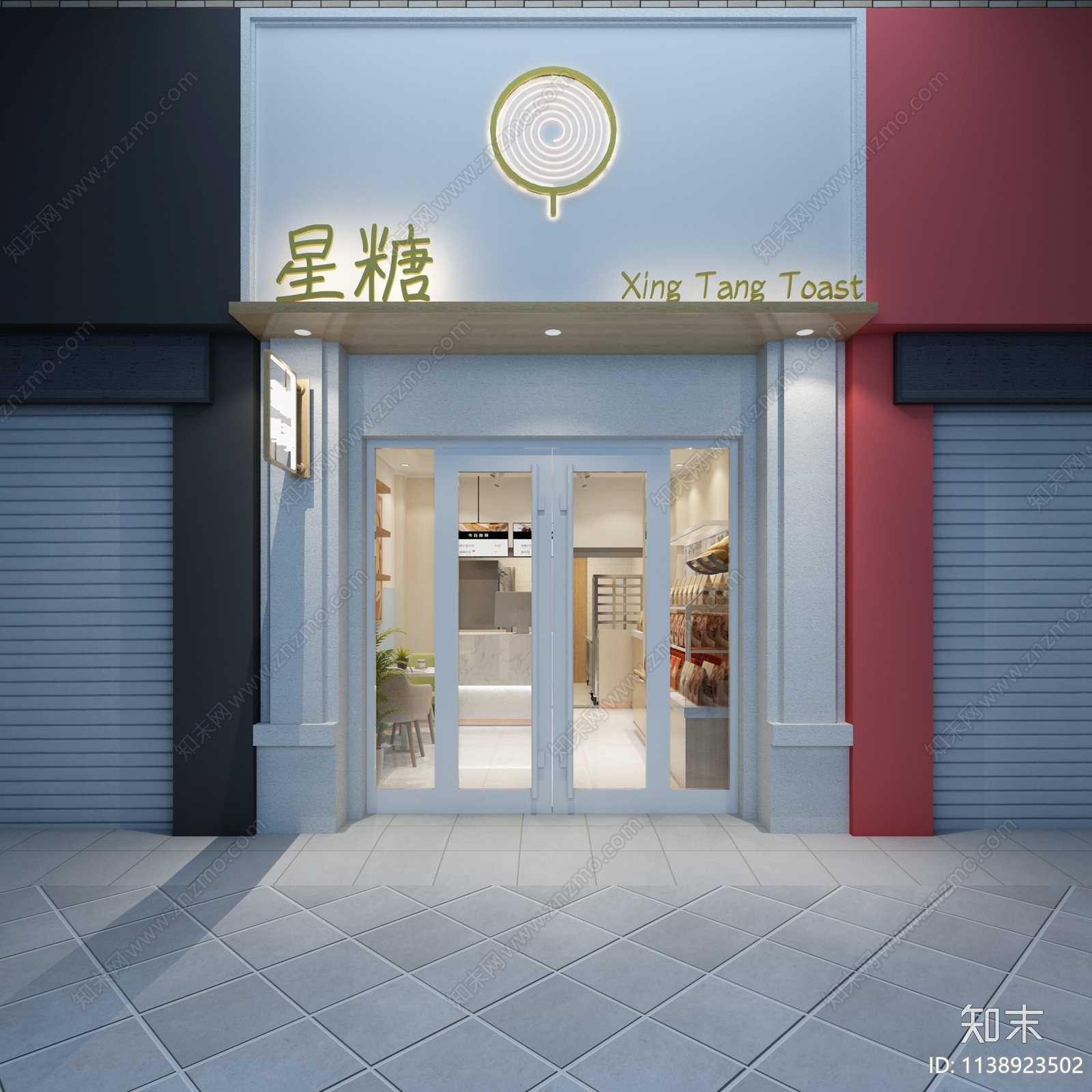 现代甜品面包店3D模型下载【ID:1138923502】