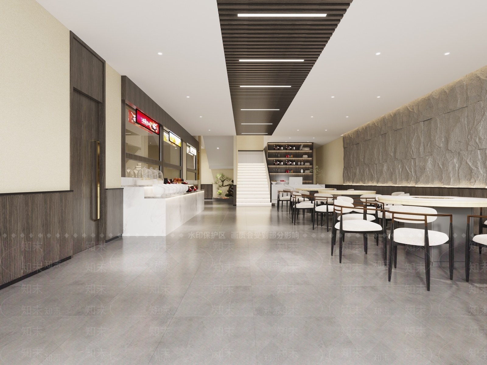现代火锅店3D模型下载【ID:1138934137】