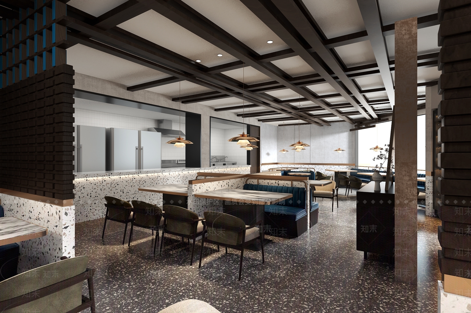 新中式火锅店3D模型下载【ID:1138937196】