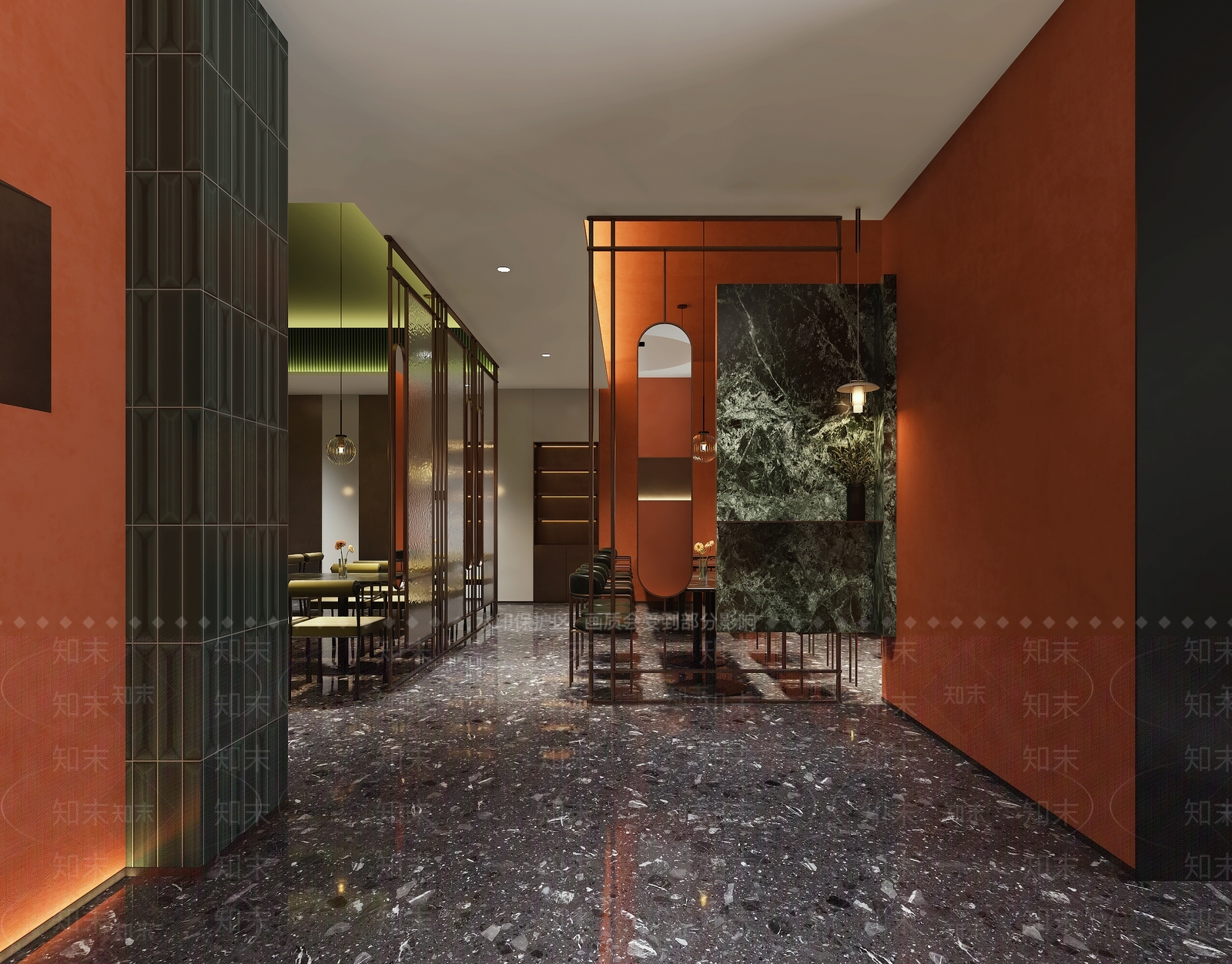 现代火锅店3D模型下载【ID:1138937631】