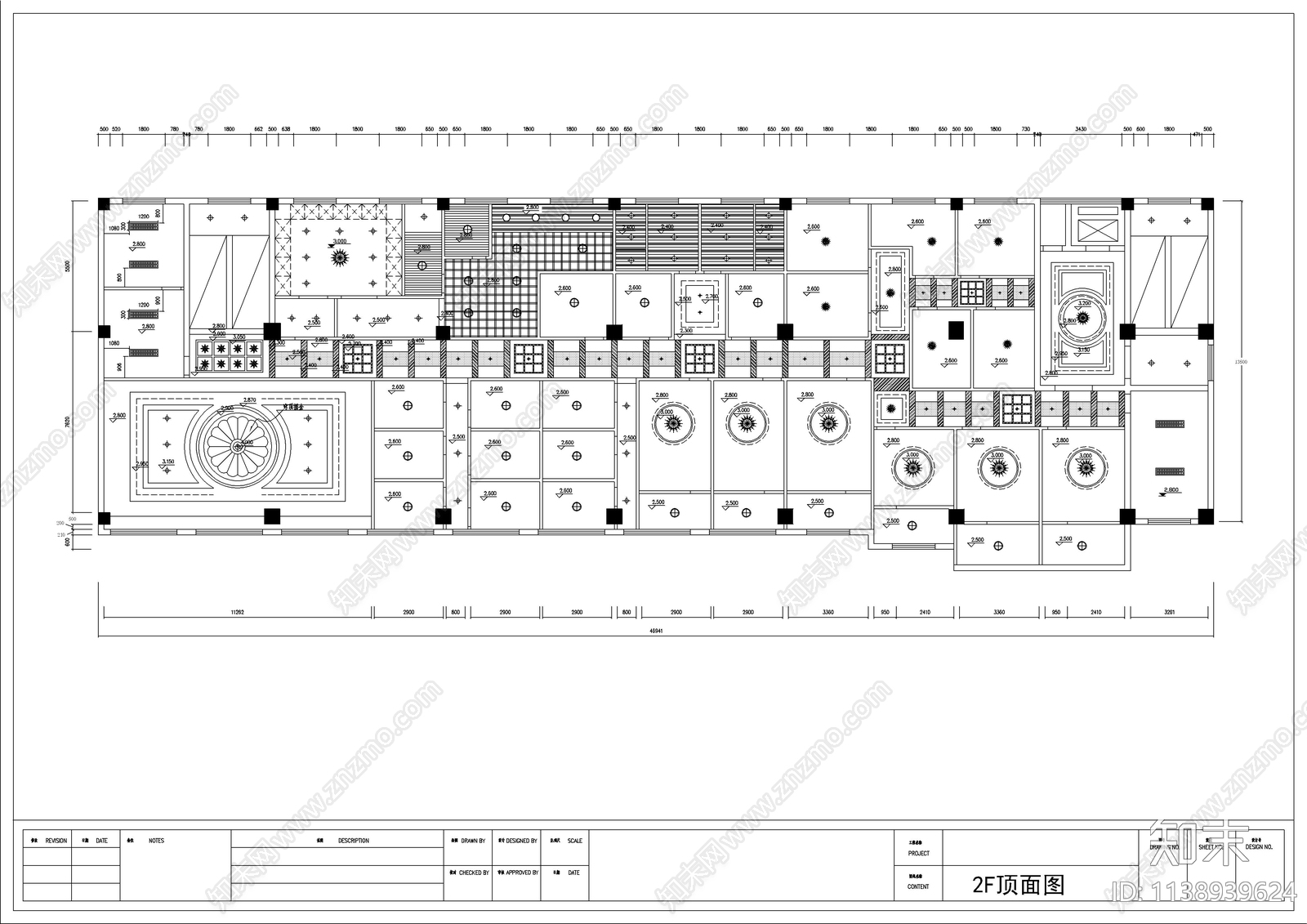 休闲会所装饰cad施工图下载【ID:1138939624】