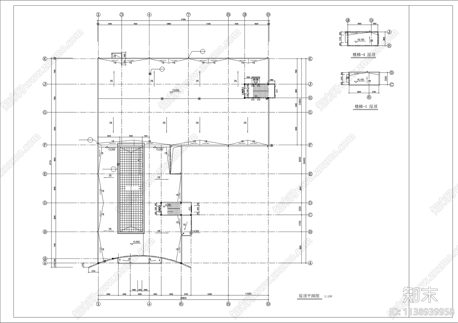 文化娱乐建筑cad施工图下载【ID:1138939958】