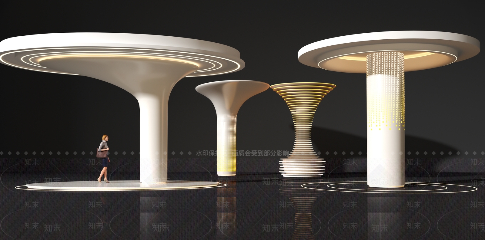 现代廊架3D模型下载【ID:1138944637】