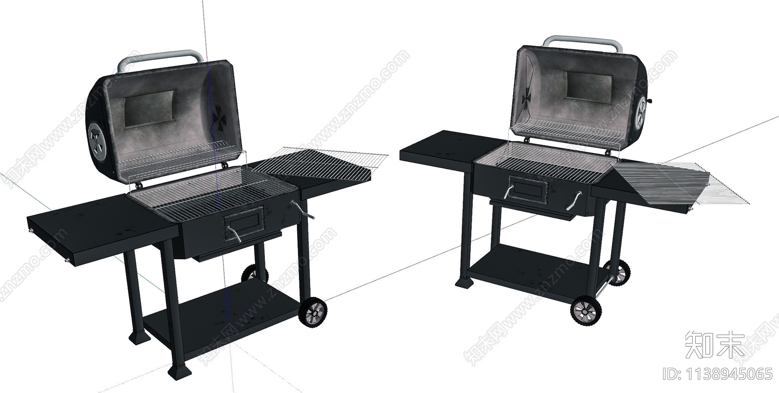现代老旧烧烤架SU模型下载【ID:1138945065】