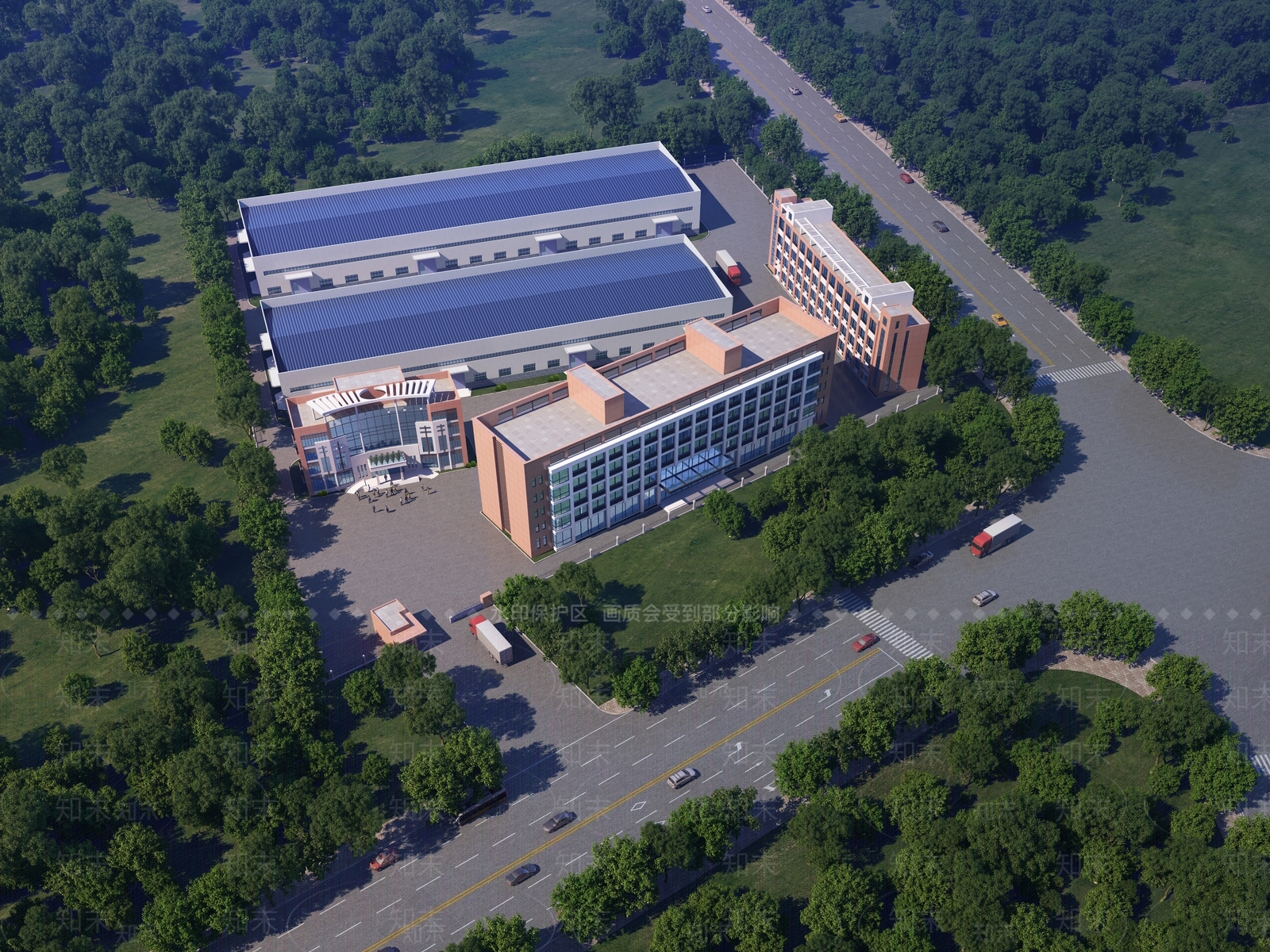 现代工业厂房3D模型下载【ID:1138947977】