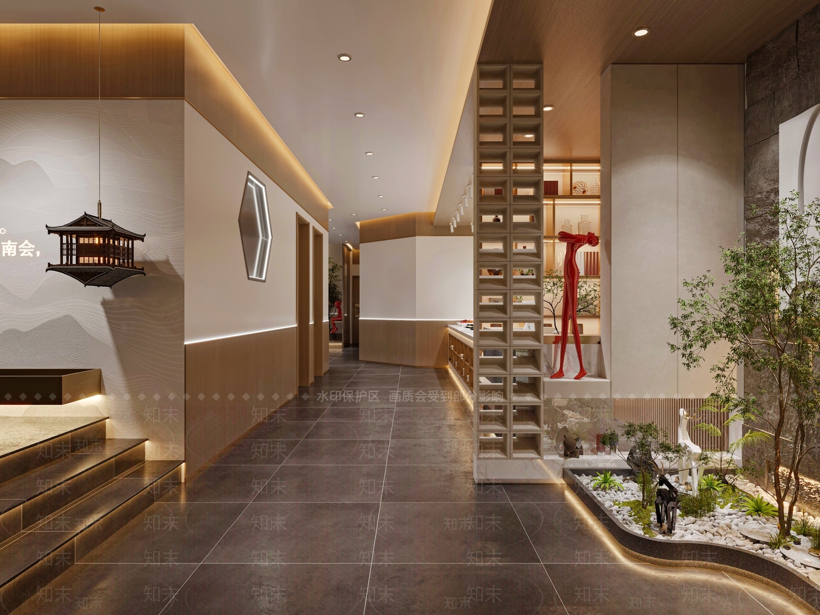新中式餐饮店3D模型下载【ID:1138949884】