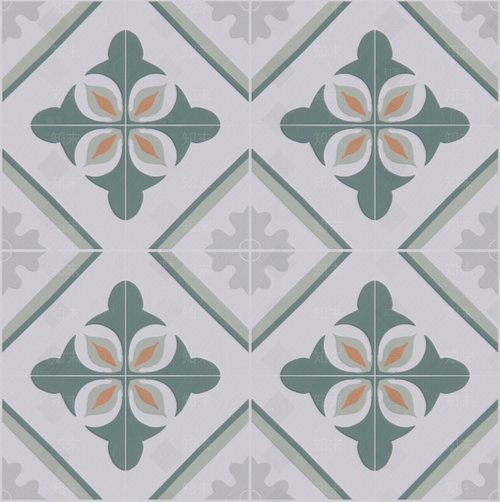 无缝复古拼铺花砖贴图下载【ID:1138952292】