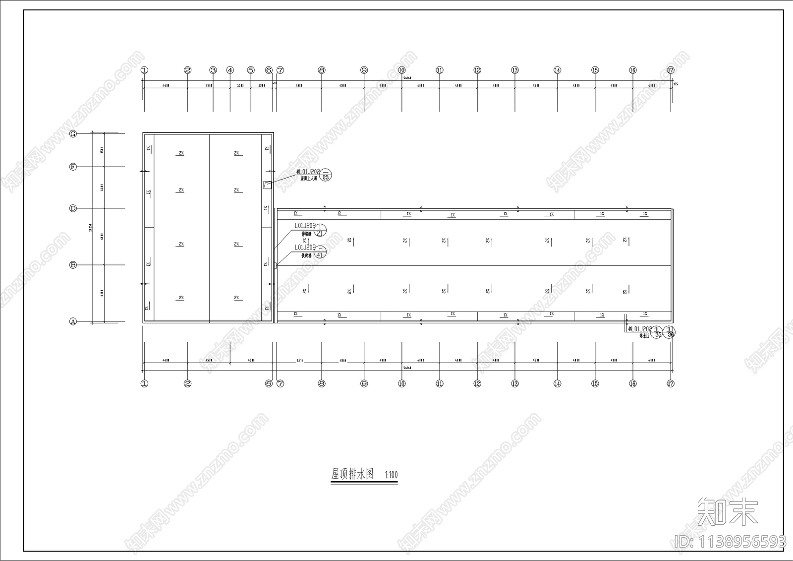 某沿街房建筑扩出图cad施工图下载【ID:1138956593】