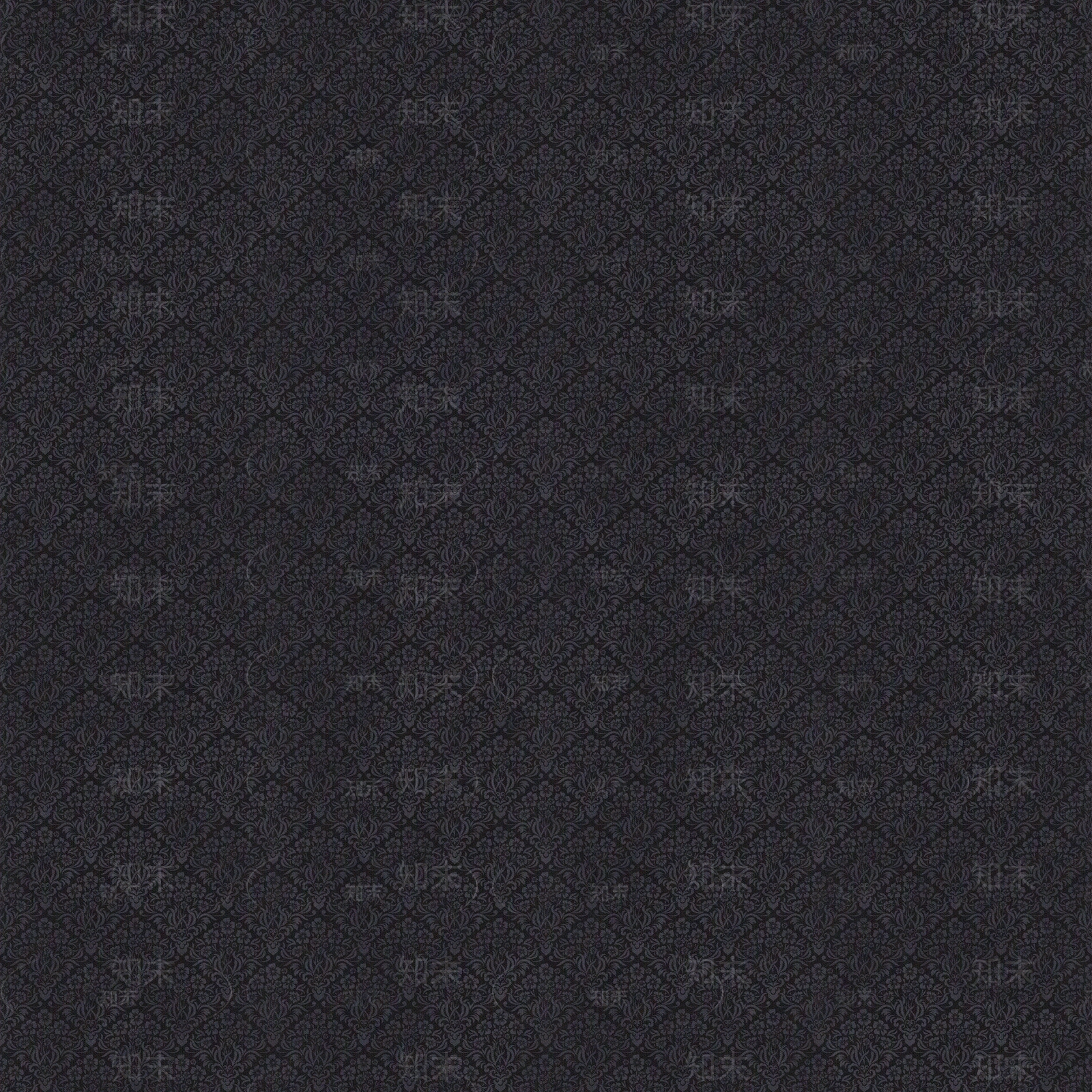 无缝深色大马士革墙纸贴图下载【ID:1138960260】