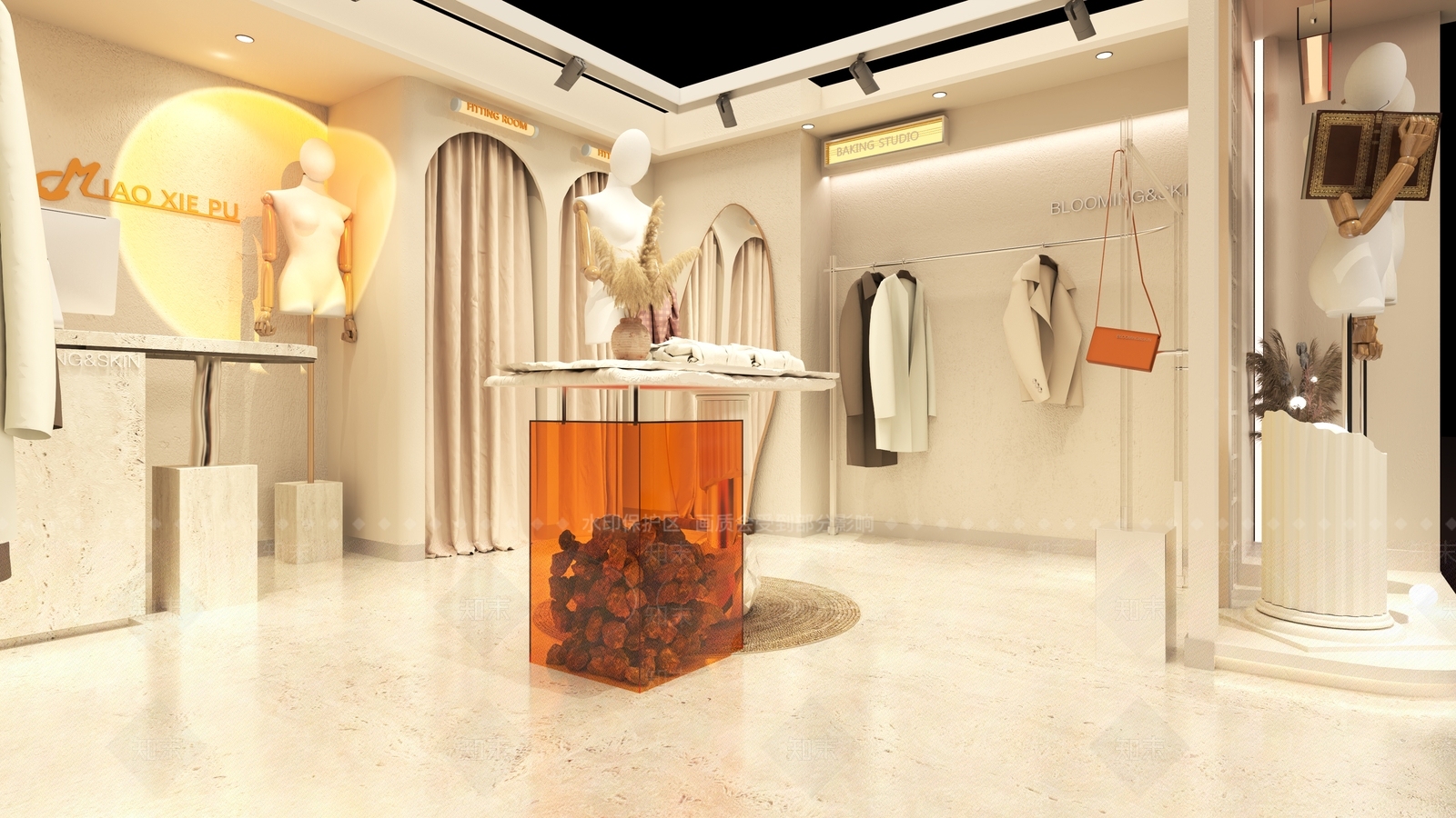 现代服装鞋店3D模型下载【ID:1138989127】