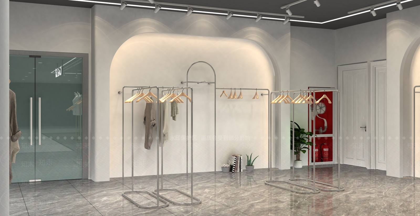 现代服装店3D模型下载【ID:1138990277】