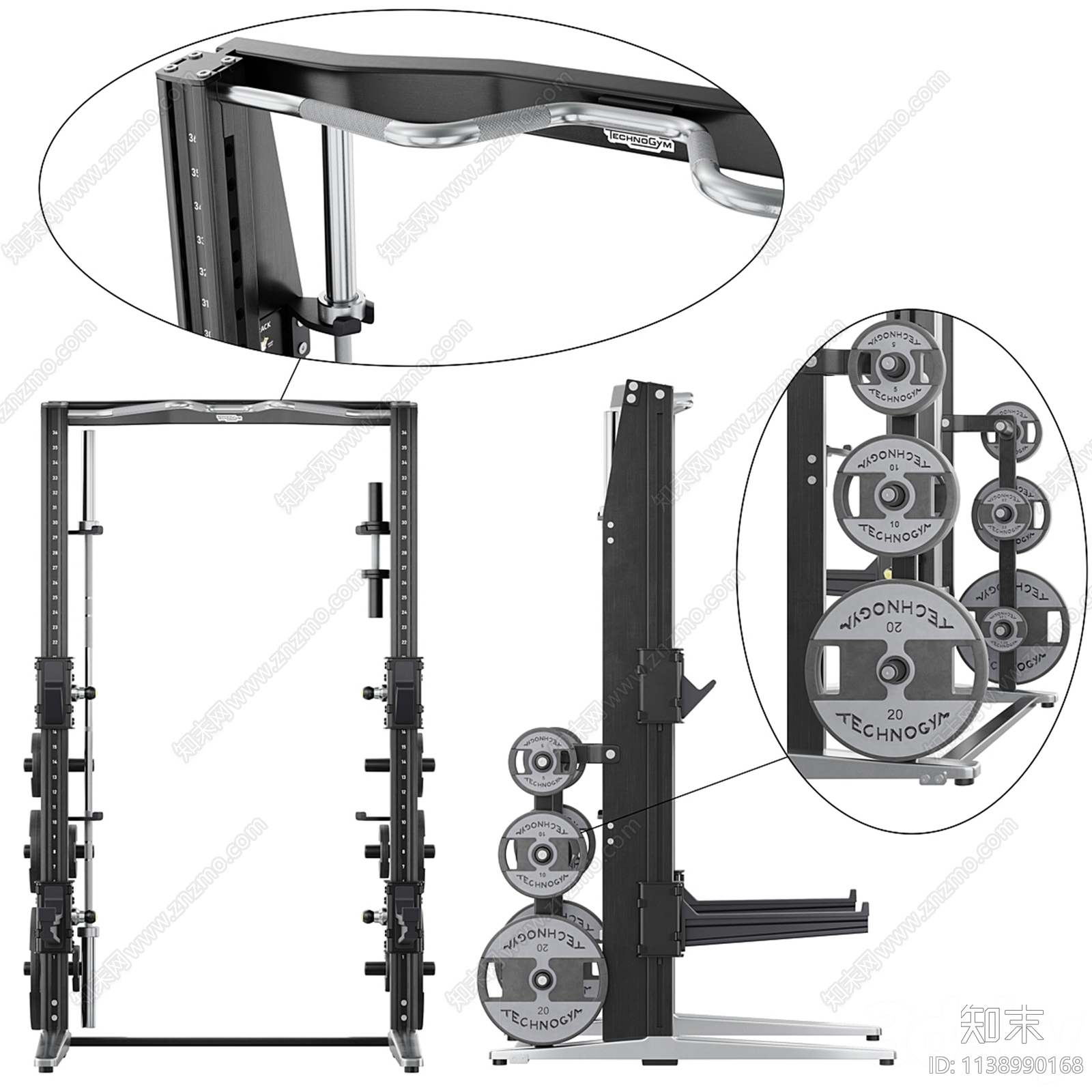 健身器材3D模型下载【ID:1138990168】