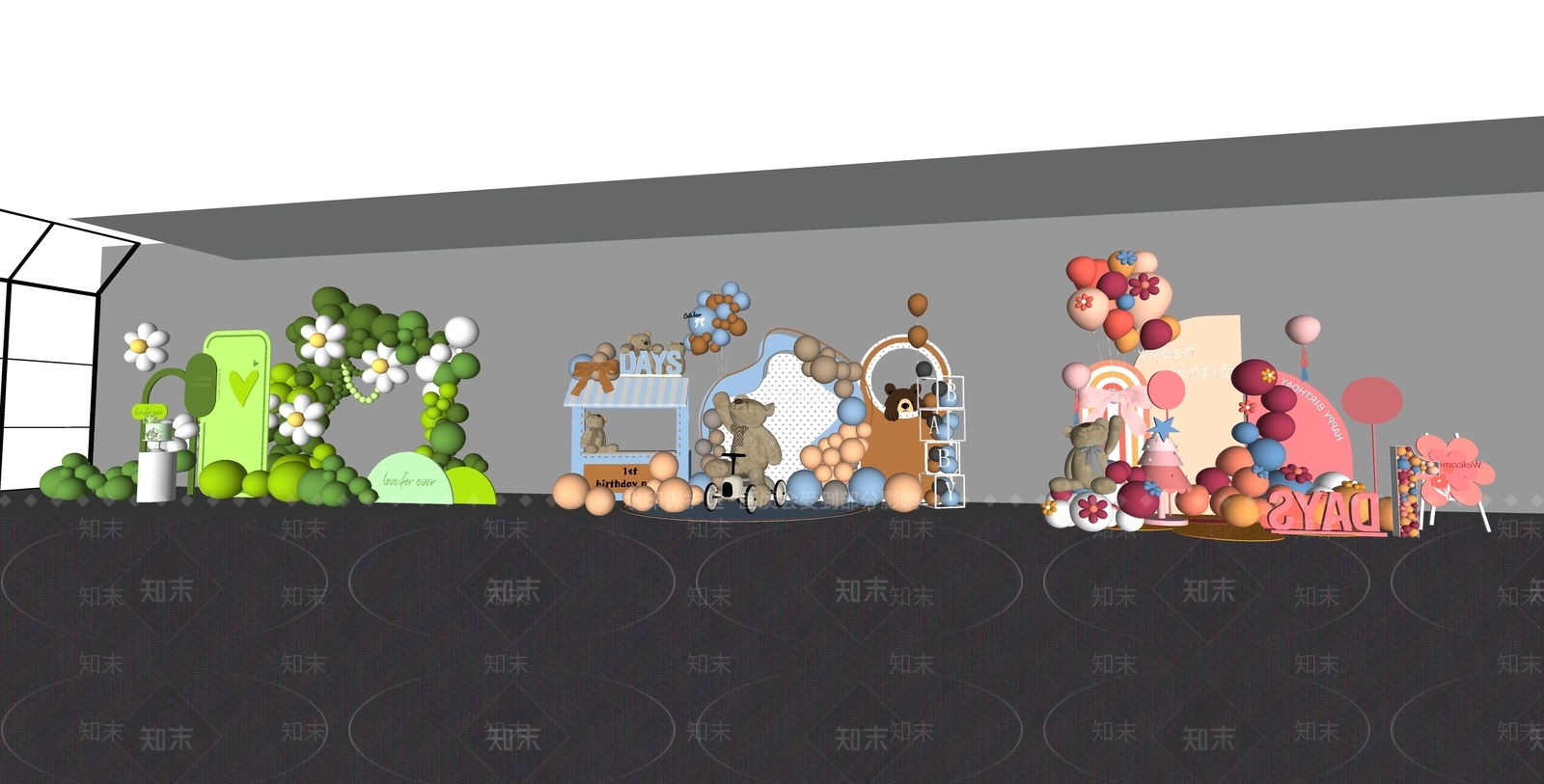 美陈SU模型精品下载_SketchUp模型_知末网
