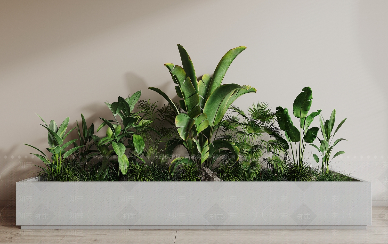 现代花箱3D模型下载【ID:1138998374】