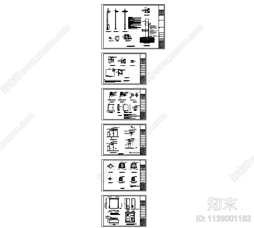室内外监控门禁大样cad施工图下载【ID:1139001182】
