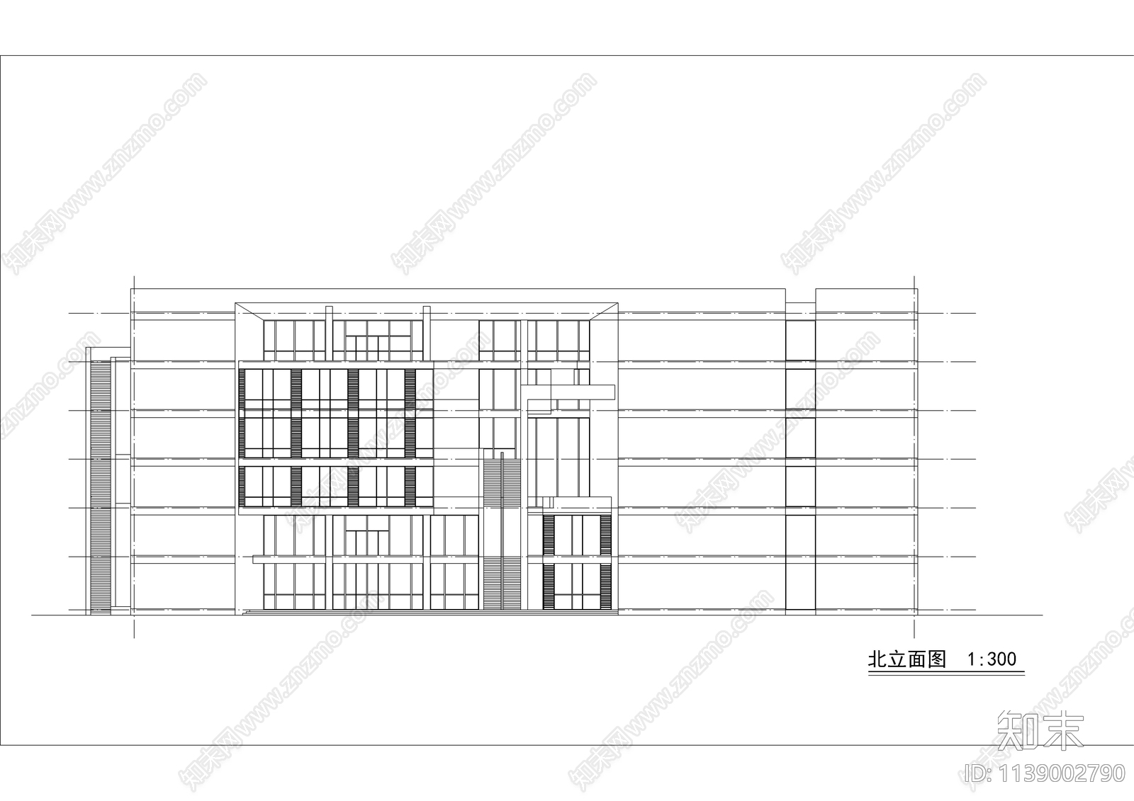 商场建筑cad施工图下载【ID:1139002790】