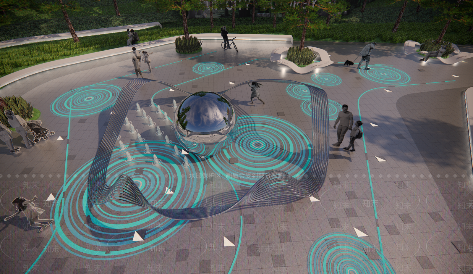 现代波浪构架SU模型下载【ID:1139009264】