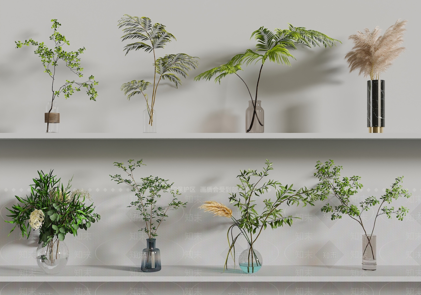 水生植物3D模型下载【ID:1139011596】