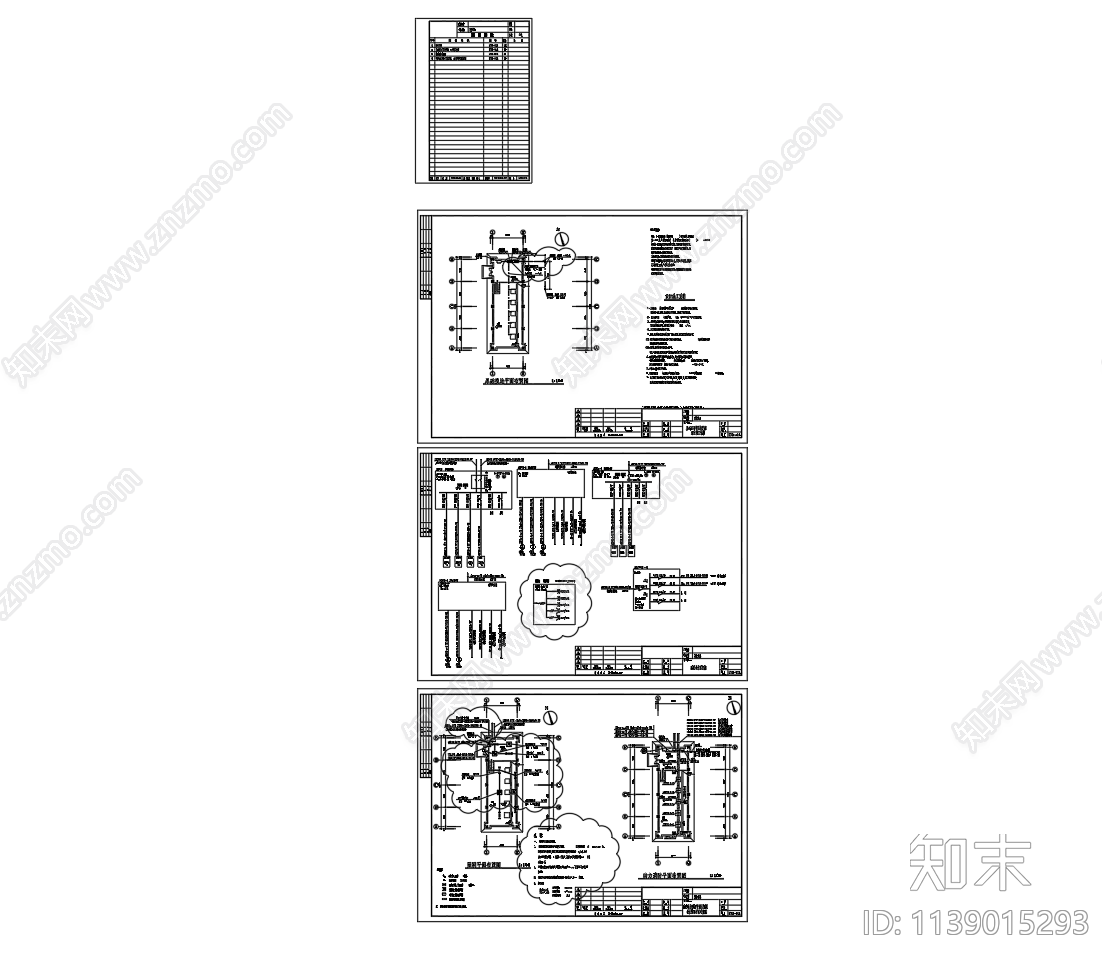 消防泵站电气动力照明cad施工图下载【ID:1139015293】