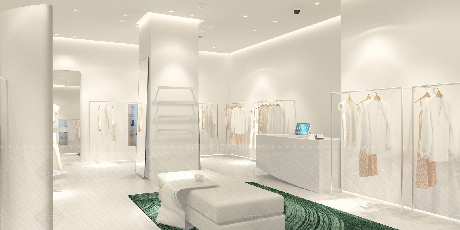现代服饰鞋店3D模型下载【ID:1139023148】