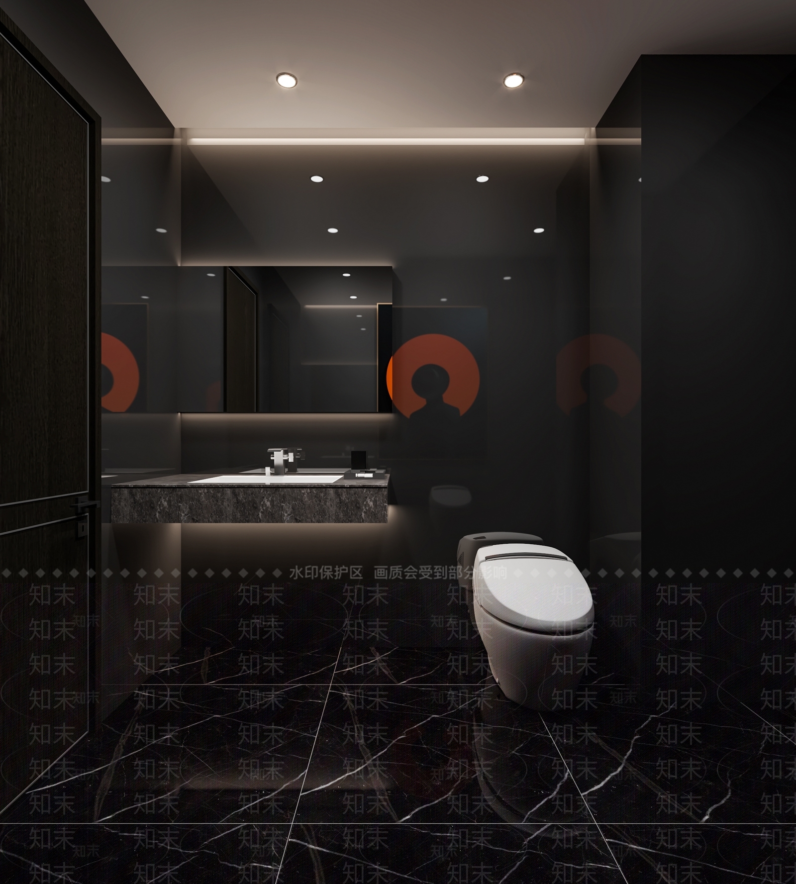 现代KTV卫生间3D模型下载【ID:1139024175】