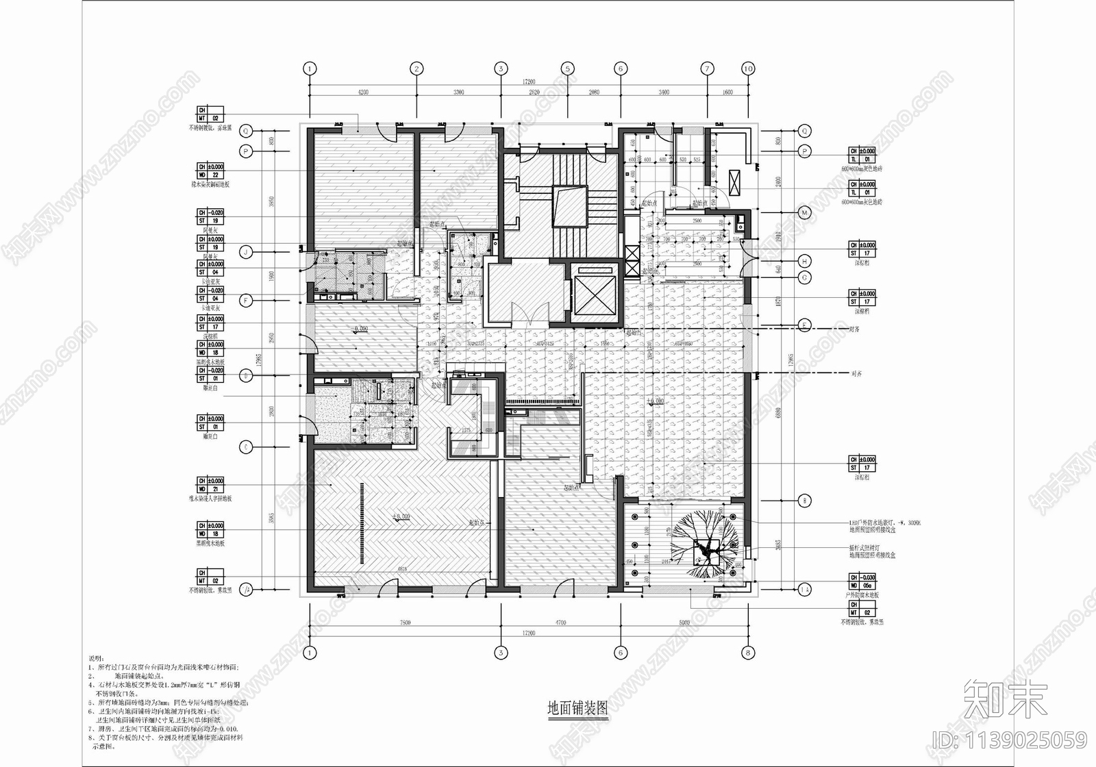 280㎡大平层家装cad施工图下载【ID:1139025059】