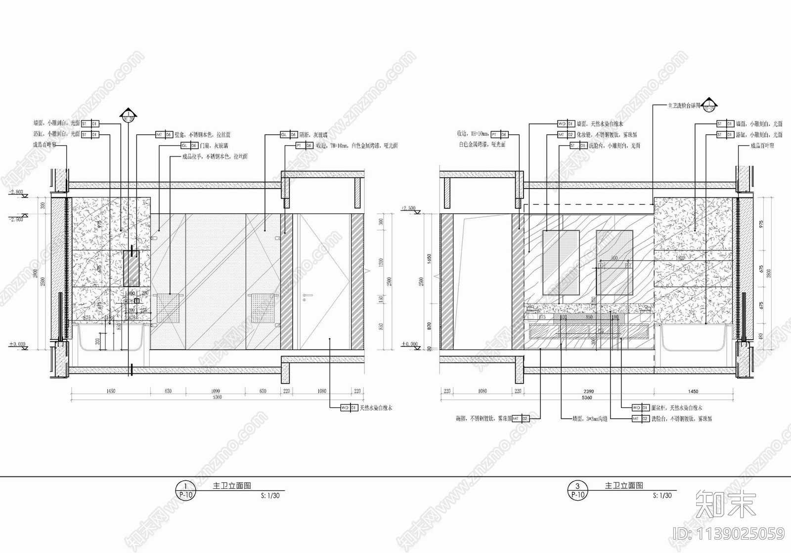 280㎡大平层家装cad施工图下载【ID:1139025059】