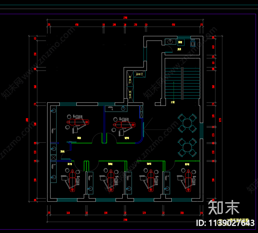 口腔医院cad施工图下载【ID:1139027643】