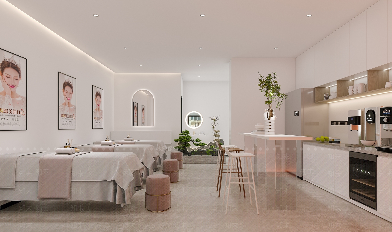 现代美甲店3D模型下载【ID:1139030329】
