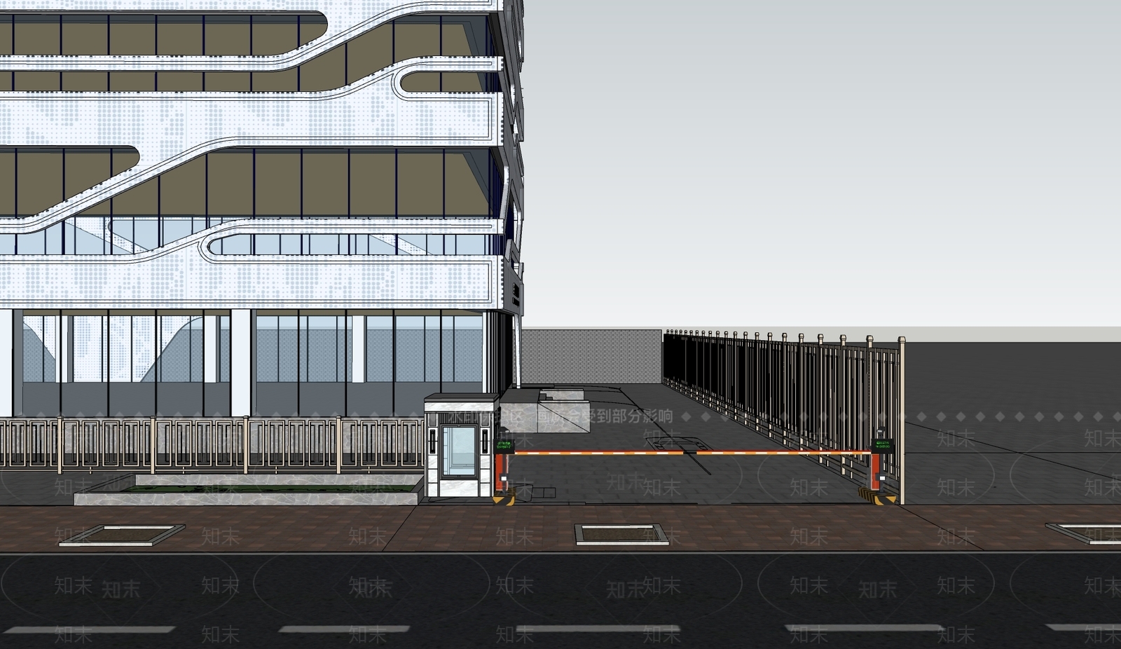 现代医疗建筑SU模型下载【ID:1139055372】