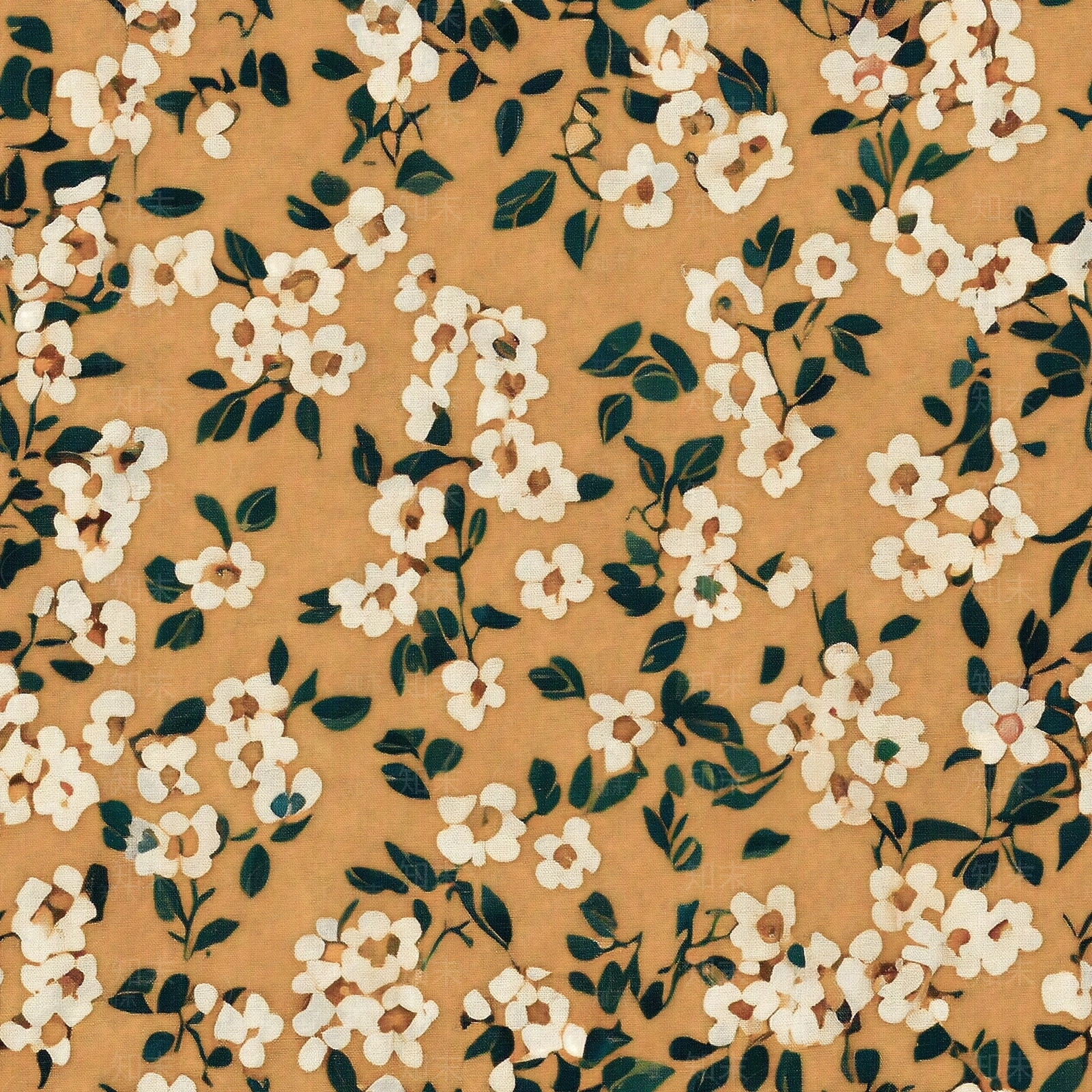 黄色印花麻布贴图下载【ID:1139067159】