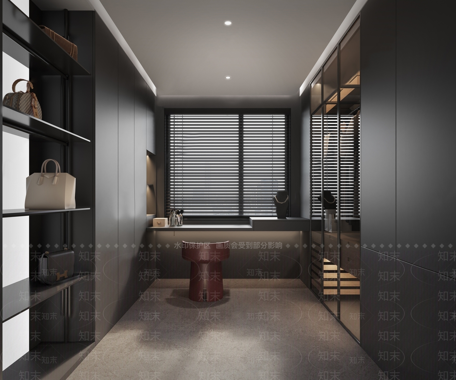 现代衣帽间SU模型下载【ID:1139072491】