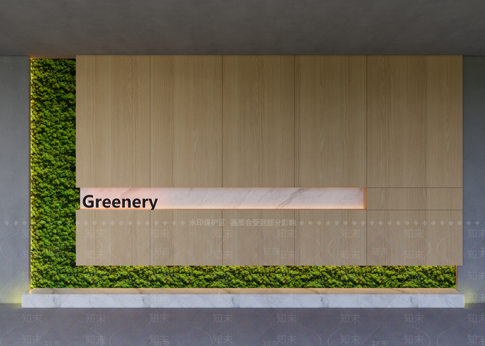 2D现代植物背景墙SU模型下载【ID:1139075281】