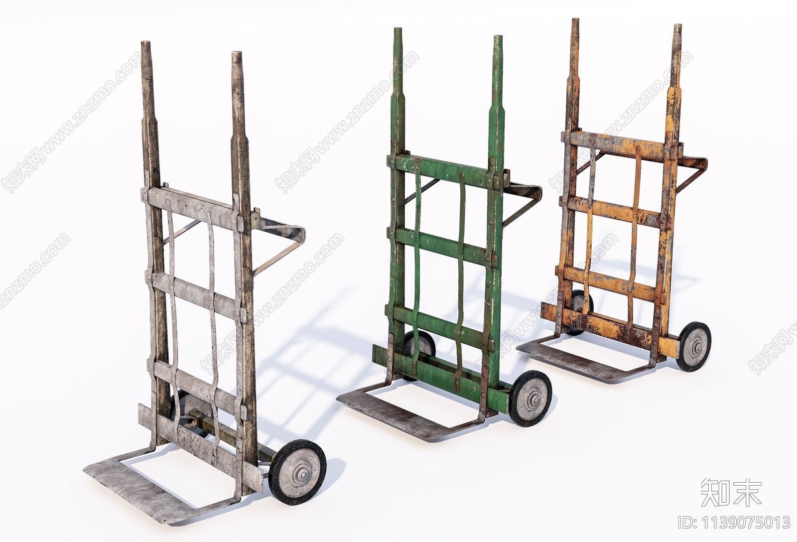 现代老旧手推车SU模型下载【ID:1139075013】