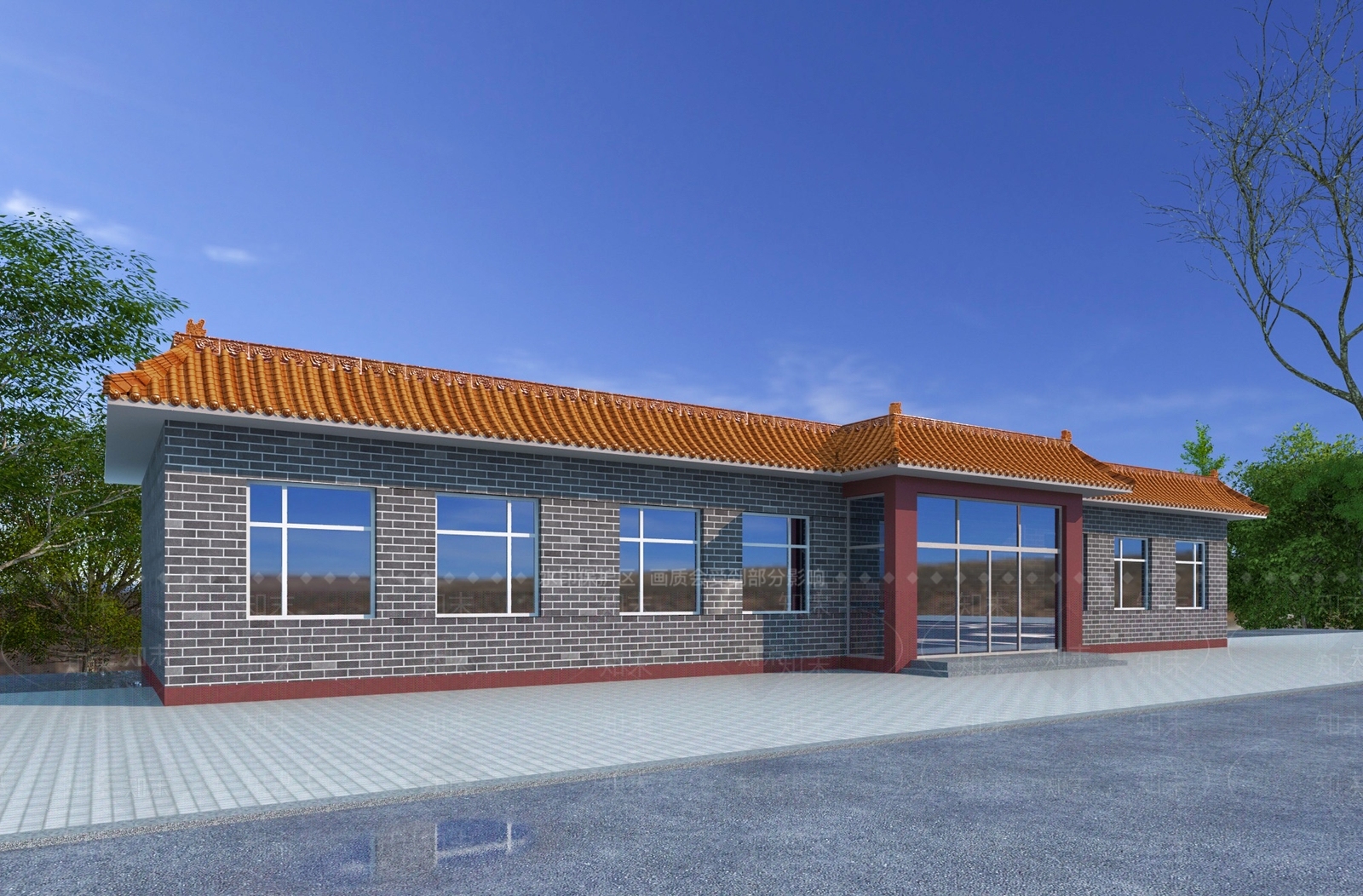 中式食堂3D模型下载【ID:1139075296】