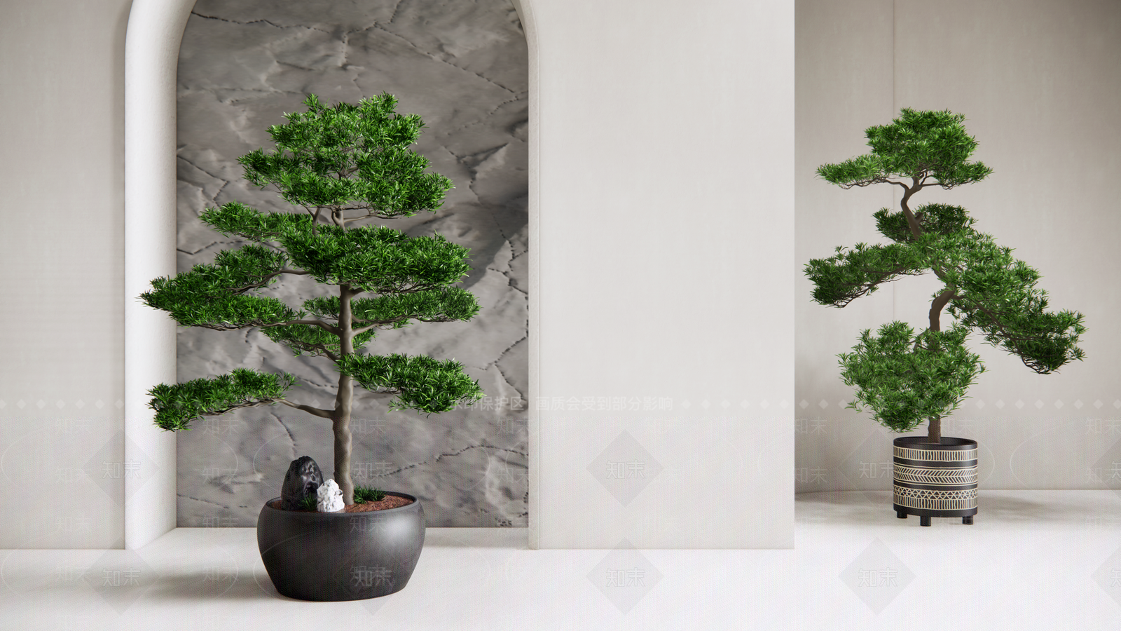 植物盆景SU模型下载【ID:1139077096】