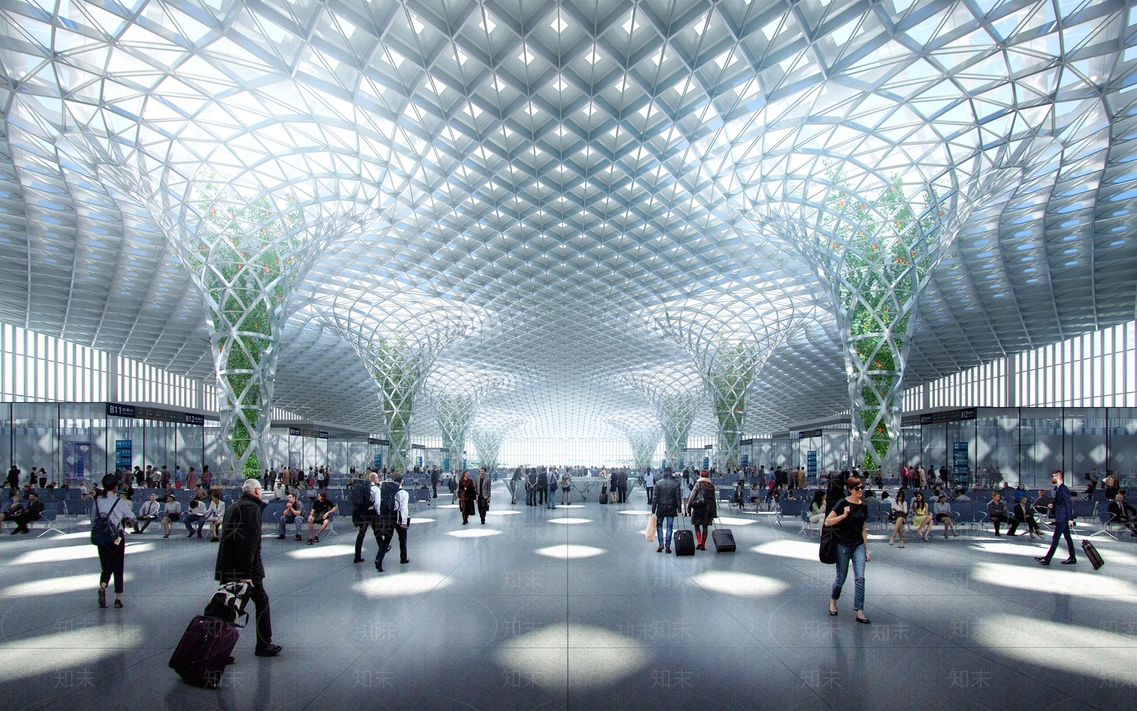 现代机场3D模型下载【ID:1139092000】