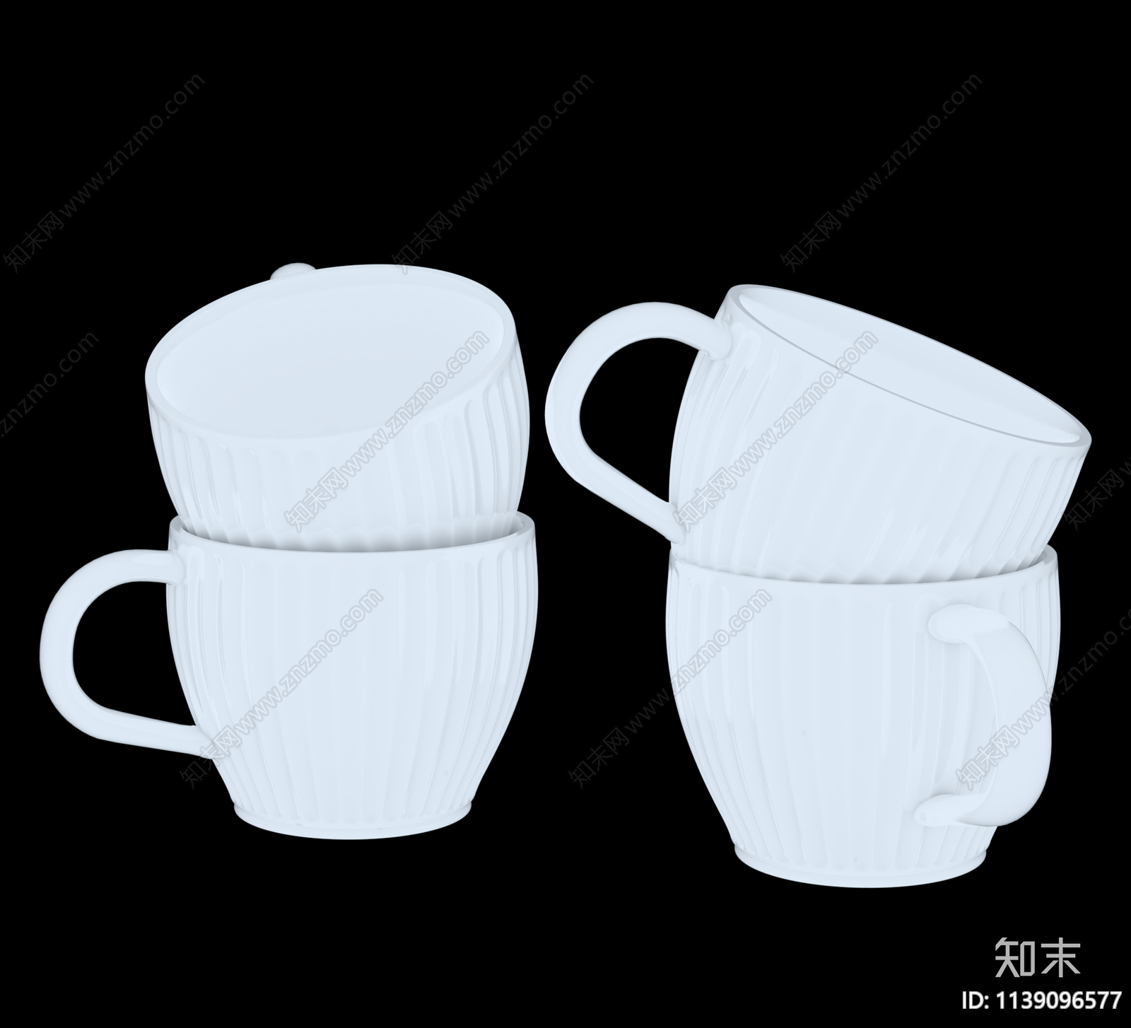 咖啡杯3D模型下载【ID:1139096577】